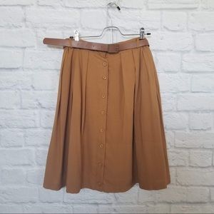 Modcloth Nutmeg Latte Skirt